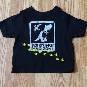9-12M Glow in the Dark Boys Dinosaur Shirt